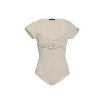 Anine Ruched Jersey Bodysuit