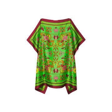 Printed Silk Caftan