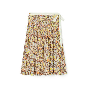 Floral Printed Cotton Skirt