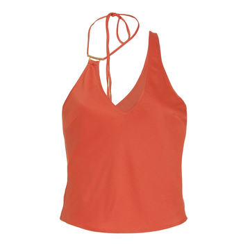 Sonia Asymmetric Stretch-Twill Tank Top