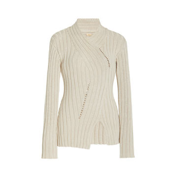 Noa Cotton Ribbed-Knit Sweater