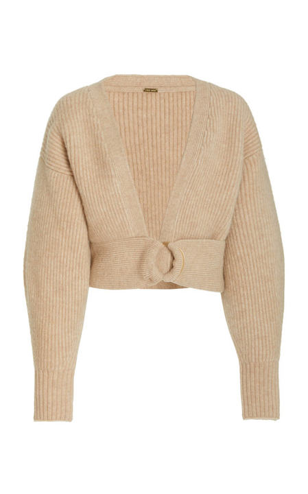 Tully Ribbed Knit Cropped Sweater展示图