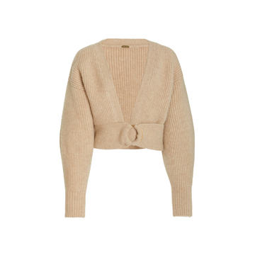 Tully Ribbed Knit Cropped Sweater