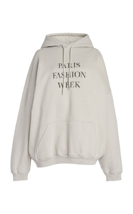 Oversized Fashion Week Cotton Hoodie展示图