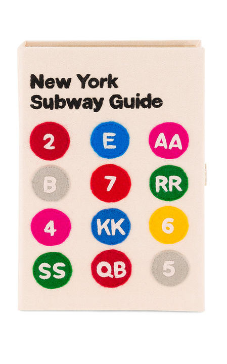 New York Subway Guide Embroidered Clutch展示图