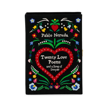 Pablo Neruda Twenty Love Poems Embroidered Clutch