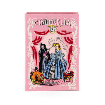 Cinderella Embroidered Book Clutch