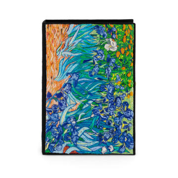 Van Gogh Irises Embroidered Clutch