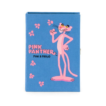 Pink Panther Pink And Proud Embroidered Clutch