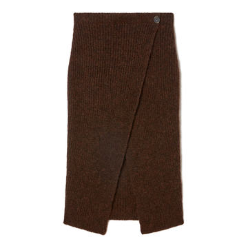 Illimani Ribbed-Knit Alpaca-Blend Skirt