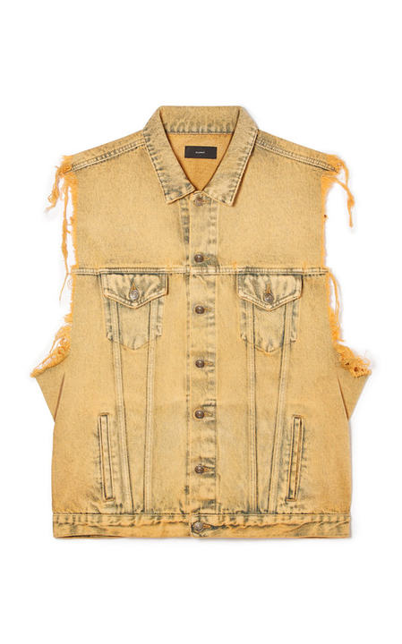 Tierra Del Fuego Distressed Denim Vest展示图