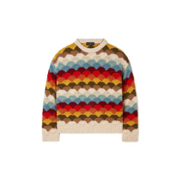 Rainbow Mountains Alpaca-Blend Sweater