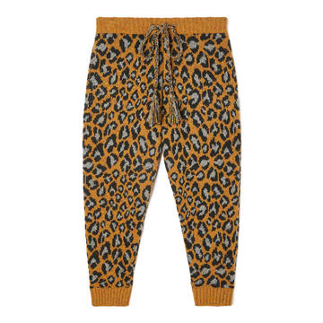 Esp��ritu Salvaje Animal-Printed Wool-Blend Pants