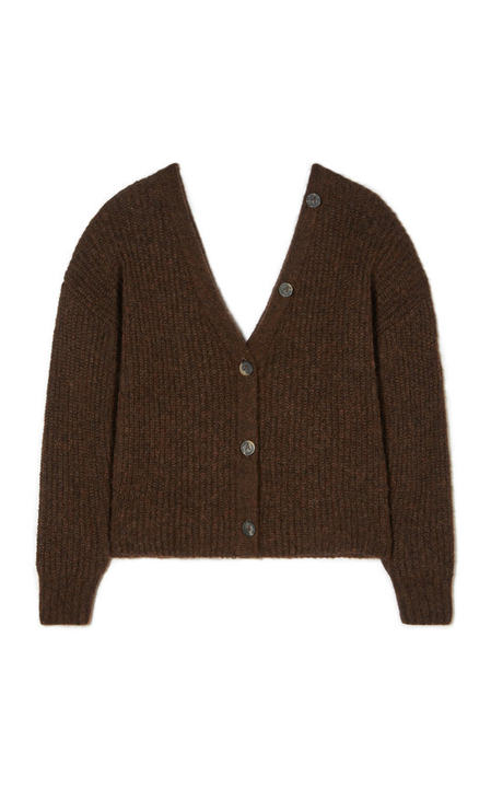 Illimani Ribbed-Knit Alpaca-Blend Cardigan展示图