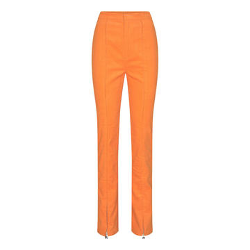 Jada Corduroy Straight-Leg Pants