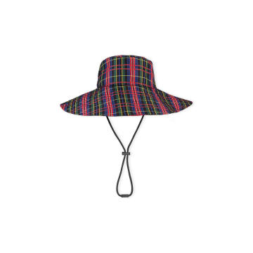 Plaid Recycled Tech Bucket Hat
