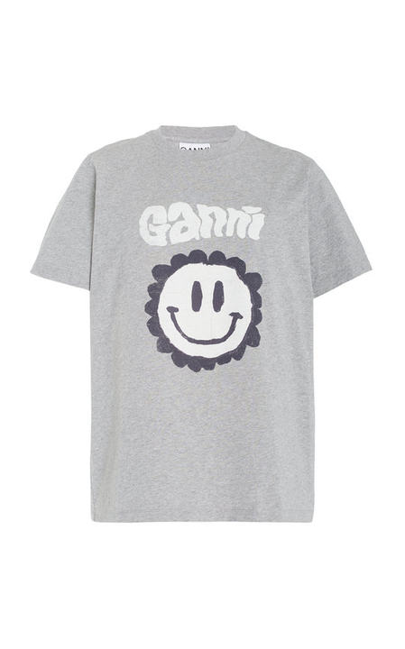 Smiley Flower Organic Cotton T-Shirt展示图