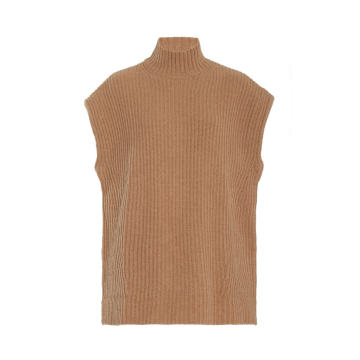 Ribbed-Knit Wool-Blend Vest