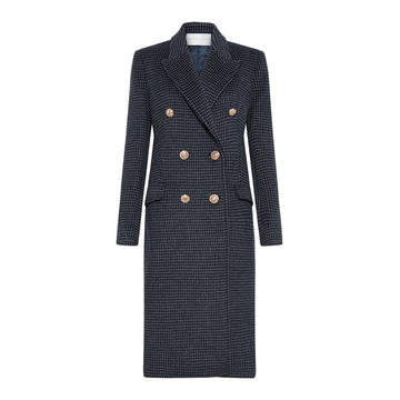 Ollie Checked Wool-Blend Coat