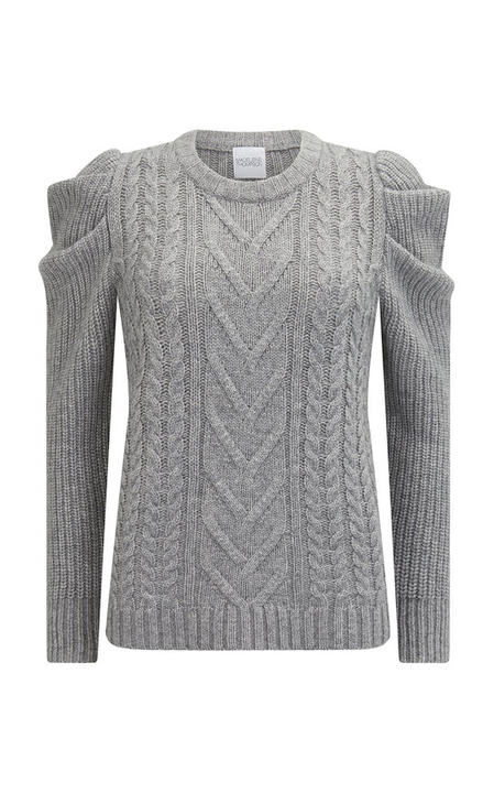 Wengen Cable-Knit Cashmere Sweater展示图