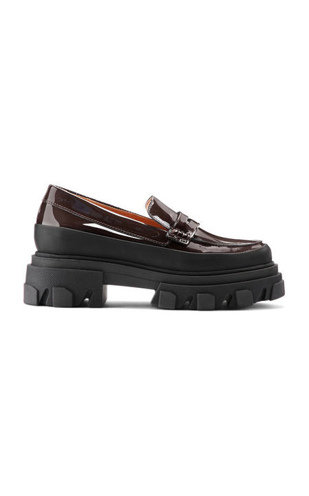 Patent Leather Lug Sole Loafers展示图