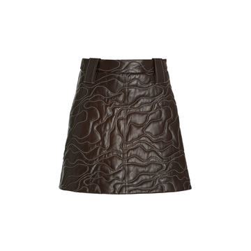 Lamb Leather Mini Skirt