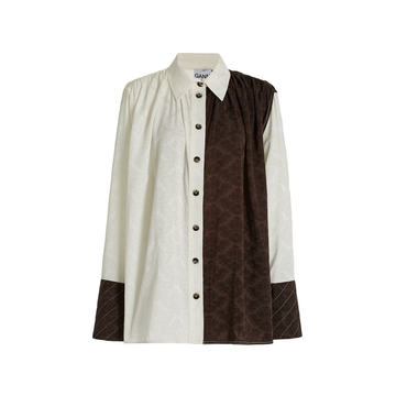 Jacquard Button-Detailed Shirt