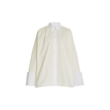 Gathered Organic Cotton Poplin Shirt