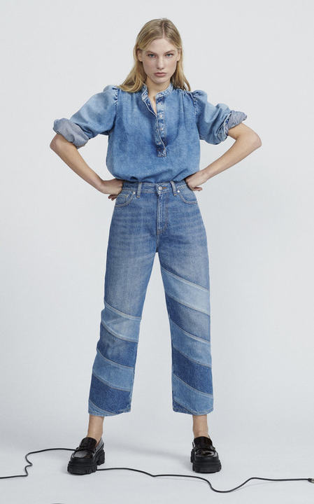 Core Rigid High-Rise Straight-Leg Jeans展示图