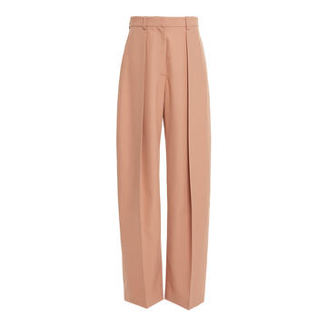 Wide Leg Crepe de Chine Pants