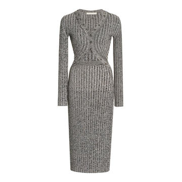 Kim Ribbed Cutout Knit Dress