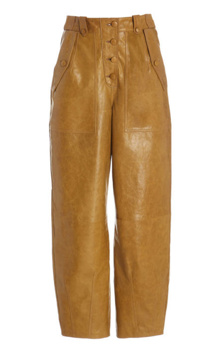 Jupiter Cropped Leather Pants展示图