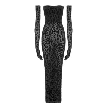 Colton Leopard Jersey Dress