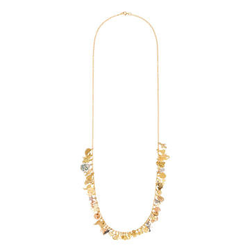 18K Yellow Gold Multi Lucky Charm Necklace