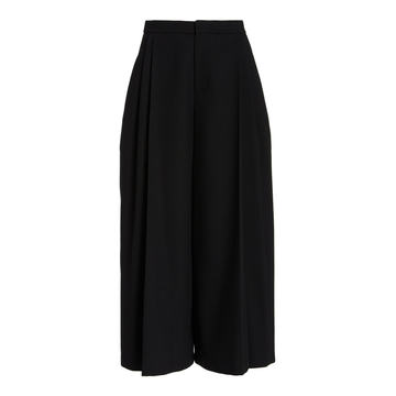 High-Waisted Wool-Blend Culottes