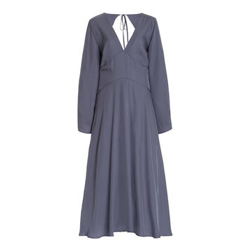 Paneled Crepe Dress