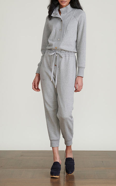 Finn Button-Detailed Cotton Jumpsuit展示图