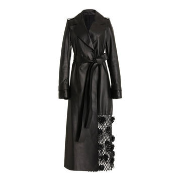 Volmar Belted Leather Coat