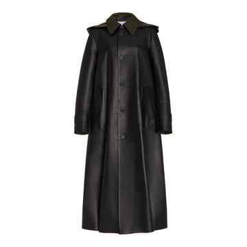 Previn Leather Trench Coat