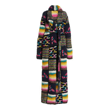 Greta Patchwork Cashmere Coat