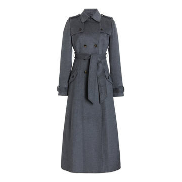 Cassatt Belted Silk Trench Coat