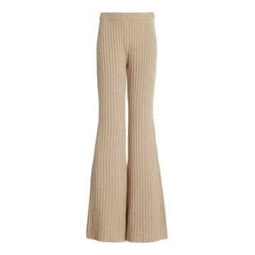 Miles High-Waisted Cashmere-Silk Pants