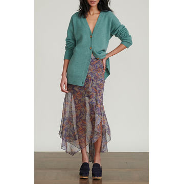 Trixie Printed Silk Skirt