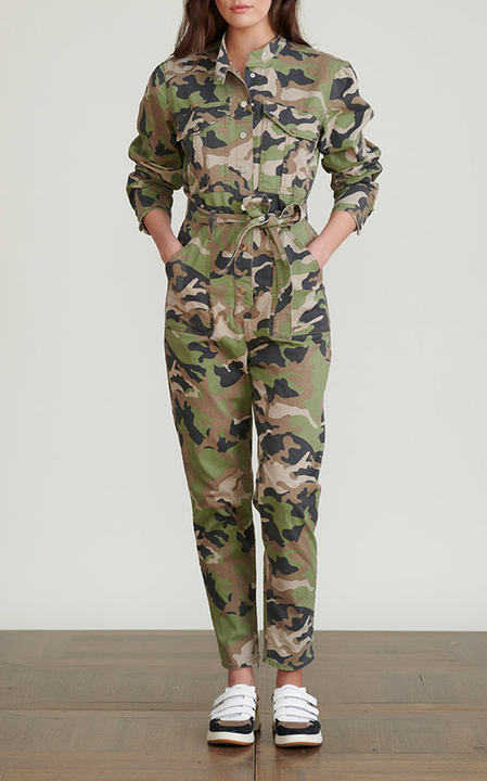 Annie Camo Crepe Jumpsuit展示图