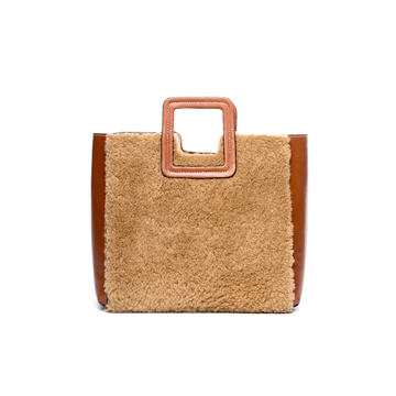 Shirley Shearling Tote Bag