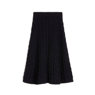 Cable-Knit Midi Skirt