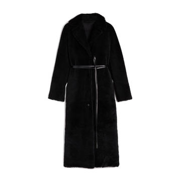 Toshiko Belted Shearling Coat