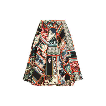 Talitha Patchwork Jacquard Midi Skirt