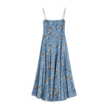 Tyanna Floral Silk-Crepe Midi Dress