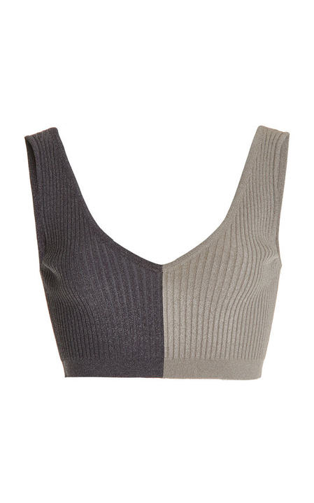 Hana Ribbed-Knit Crop Top展示图